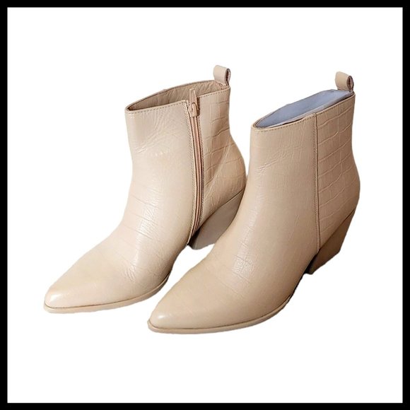 Seychelles Shoes - Seychelles Aboard Bootie Cream Croco Size 8 New in Box